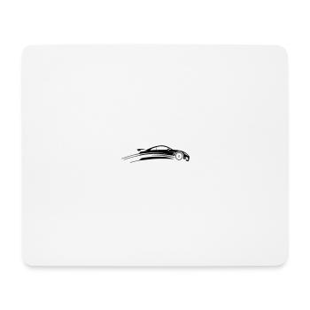 Car Tuning Sports Car Icon - Mouse Pad (horizontal) - white - Front