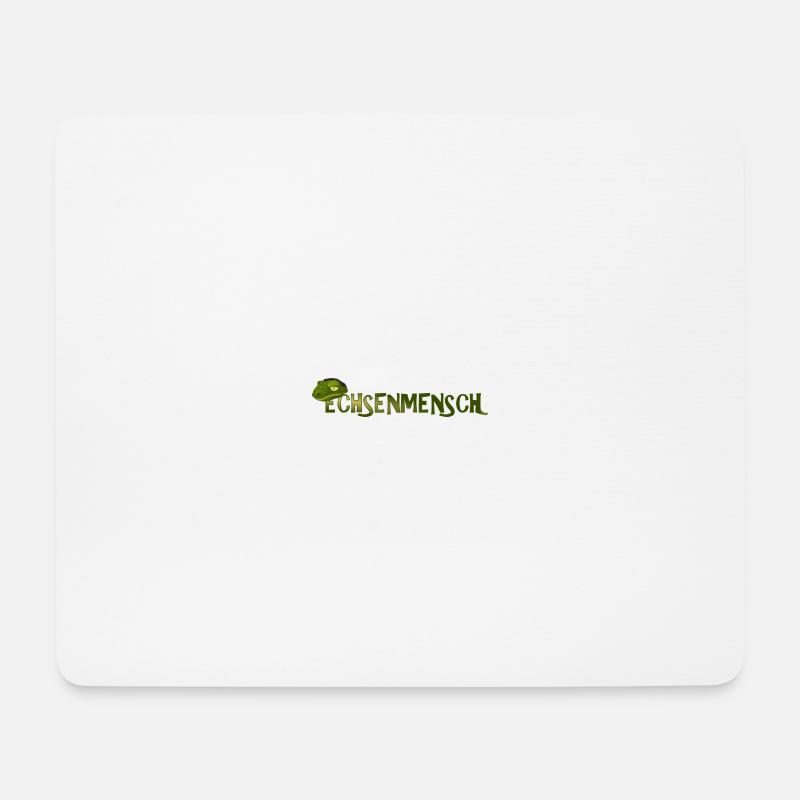 Echsenmensch Echse Reptiloid Spruch - Mousepad (Querformat) - Weiß