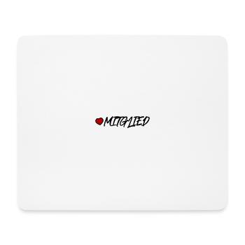 Mitglied Herz - Mousepad (Querformat) - Weiß - Vorne