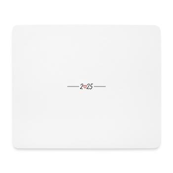 2025 année Cœur - Tapis de souris (format paysage) - blanc - Devant