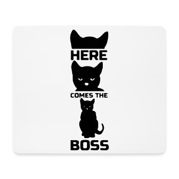 Katzen Katze Chef Tier Haustier Geschenk - Mousepad (Querformat) - Weiß - Vorne