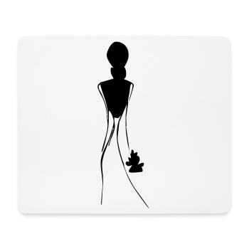 Braut - Mousepad (Querformat) - Weiß - Vorne
