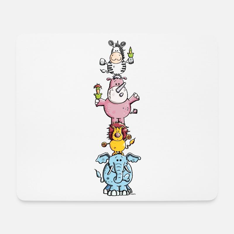 Funny Animal Circus - Zoo - Mouse Pad (horizontal) - white