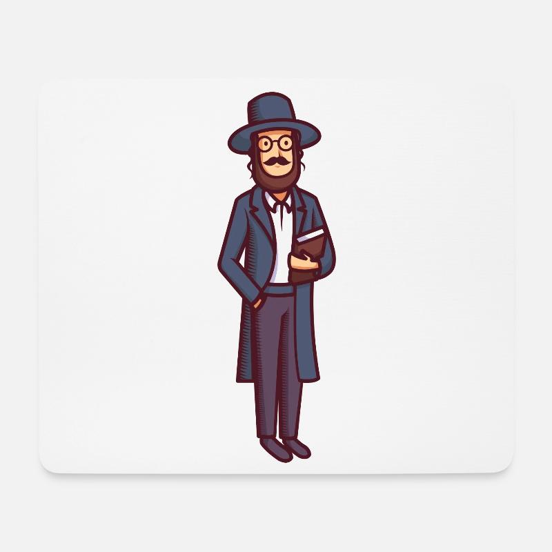 Vintage Jude Illustration - Mousepad (Querformat) - Weiß