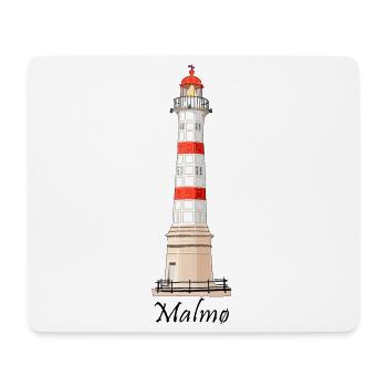 Malmö Old Lighthouse, Malmö Inre, Sweden - Mouse Pad (horizontal) - white - Front