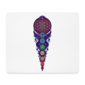 Spirituality Meditation Sacred Geometry - Mouse Pad (horizontal) - white - Front