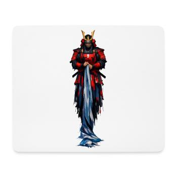 Red Warrior Samurai Coat - Mouse Pad (horizontal) - white - Front