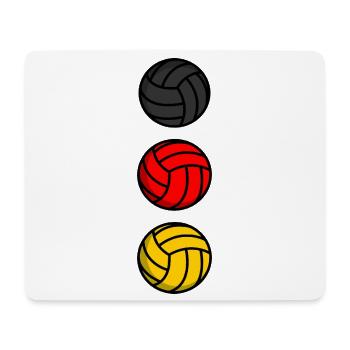 Deutschland Volleyball - Mousepad (Querformat) - Weiß - Vorne