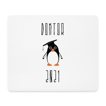 Doktor 2021 Pinguin - Mousepad (Querformat) - Weiß - Vorne