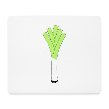 Lauch Gemüse Fitness Larry - Mousepad (Querformat) - Weiß - Vorne