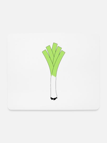 Lauch Gemüse Fitness Larry - Mousepad (Querformat) - Weiß