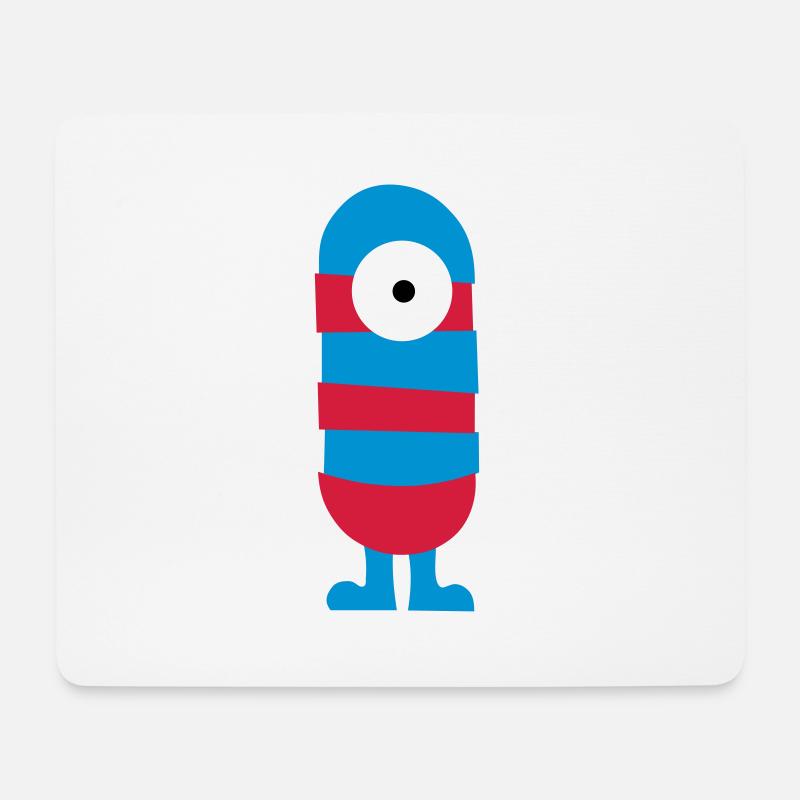 Monster - Mousepad (Querformat) - Weiß
