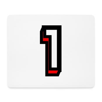 1. 1 year. 1st ANNIVERSARY. 1 YEAR ANNIVERSARY - Mouse Pad (horizontal) - white - Front