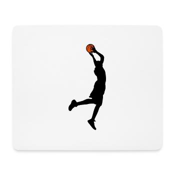 Basket-ball - Tapis de souris (format paysage) - blanc - Devant
