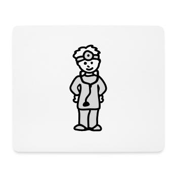 Arzt - Mousepad (Querformat) - Weiß - Vorne