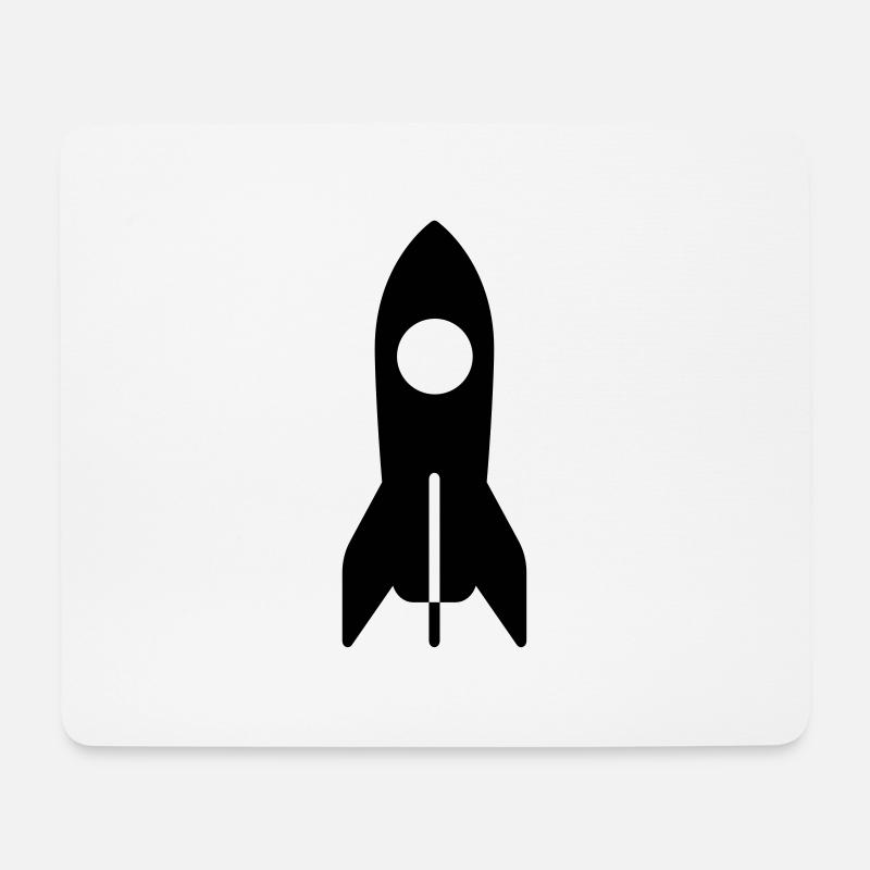 Astronaute cosmonaute fusée spatiale - Tapis de souris (format paysage) - blanc