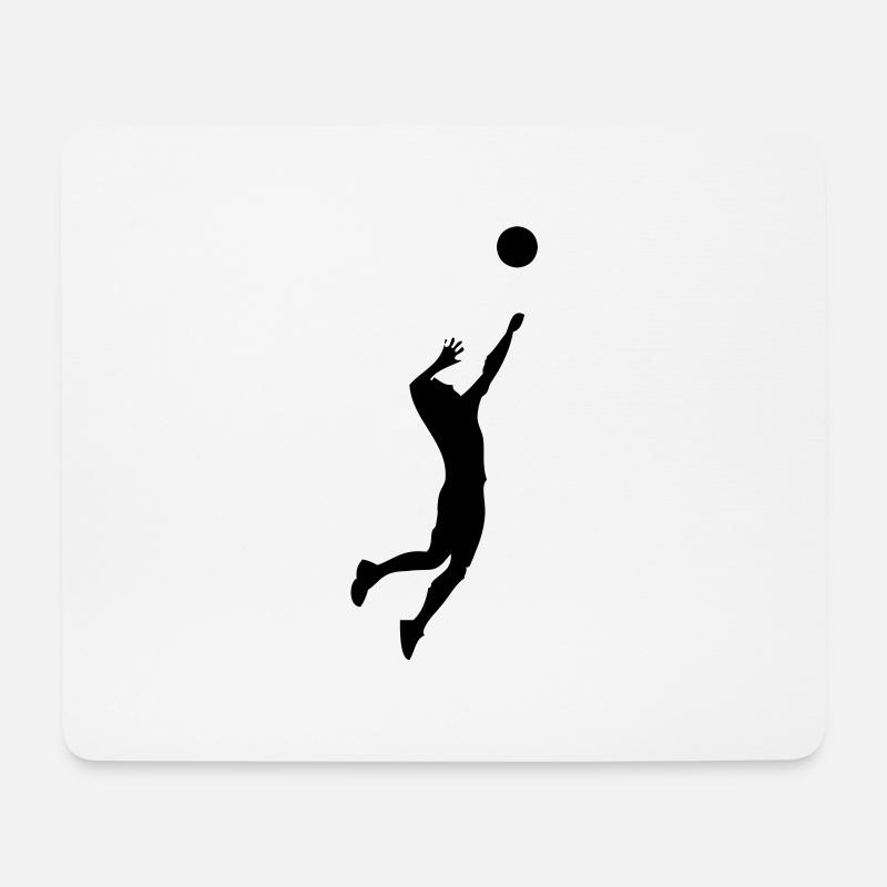 volleyball - Mousepad (Querformat) - Weiß