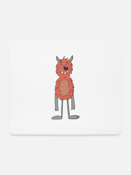 Monster - Mousepad (Querformat) - Weiß