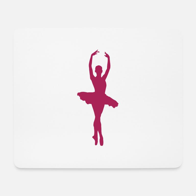 ballerina balett tanzen - Mousepad (Querformat) - Weiß