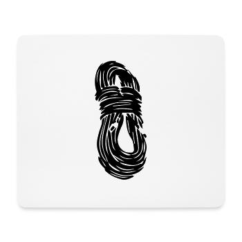 Kletterseil - Mousepad (Querformat) - Weiß - Vorne