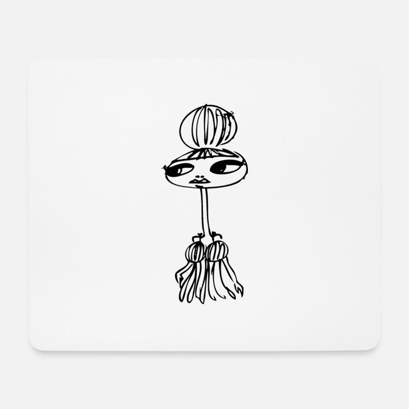 Mode Mädchen - Mousepad (Querformat) - Weiß