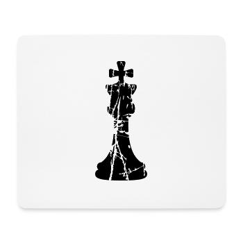 Kratzer Risse Schach - Mousepad (Querformat) - Weiß - Vorne