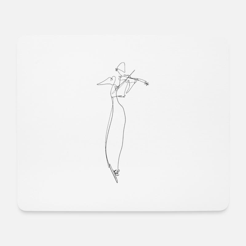 Violinist - Mouse Pad (horizontal) - white