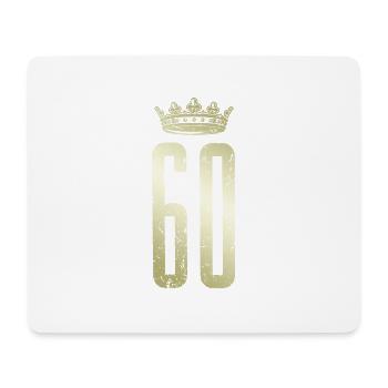 60 numéros couronne - Tapis de souris (format paysage) - blanc - Devant