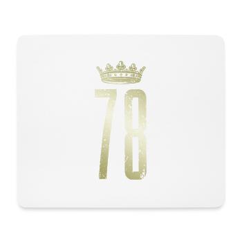 78 Number Crown - Mouse Pad (horizontal) - white - Front