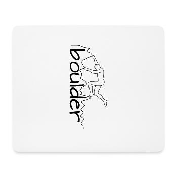 Boulder - Mouse Pad (horizontal) - white - Front