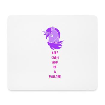unicorn keep calm - Mouse Pad (horizontal) - white - Front
