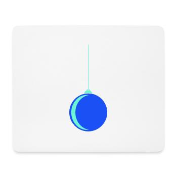 Weihnachtskugel 1 - Mousepad (Querformat) - Weiß - Vorne