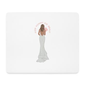 Braut - Bride - weißes Kleid - Mousepad (Querformat) - Weiß - Vorne