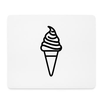 Eis - Mousepad (Querformat) - Weiß - Vorne
