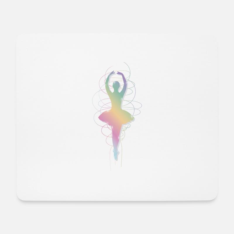 ballet dancer - Mouse Pad (horizontal) - white