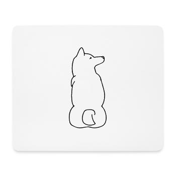 Hund Dog - Mousepad (Querformat) - Weiß - Vorne
