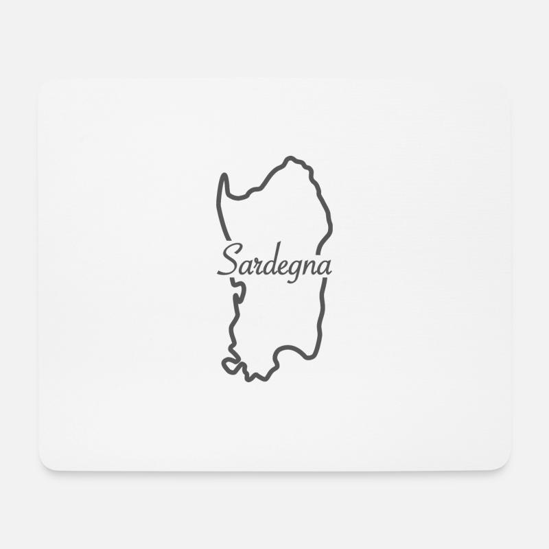 Sardinien - Mousepad (Querformat) - Weiß