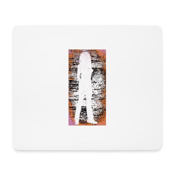 Silhouette sexy women dirty Background color - Mousepad (Querformat) - Weiß - Vorne