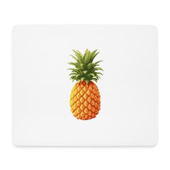 Ananas bunt - Mousepad (Querformat) - Weiß - Vorne