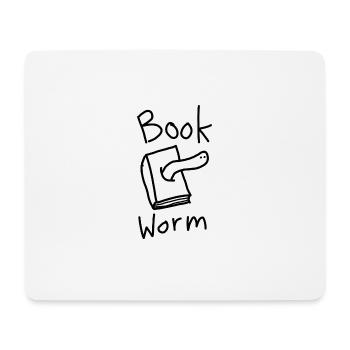 Bookworm - Mouse Pad (horizontal) - white - Front