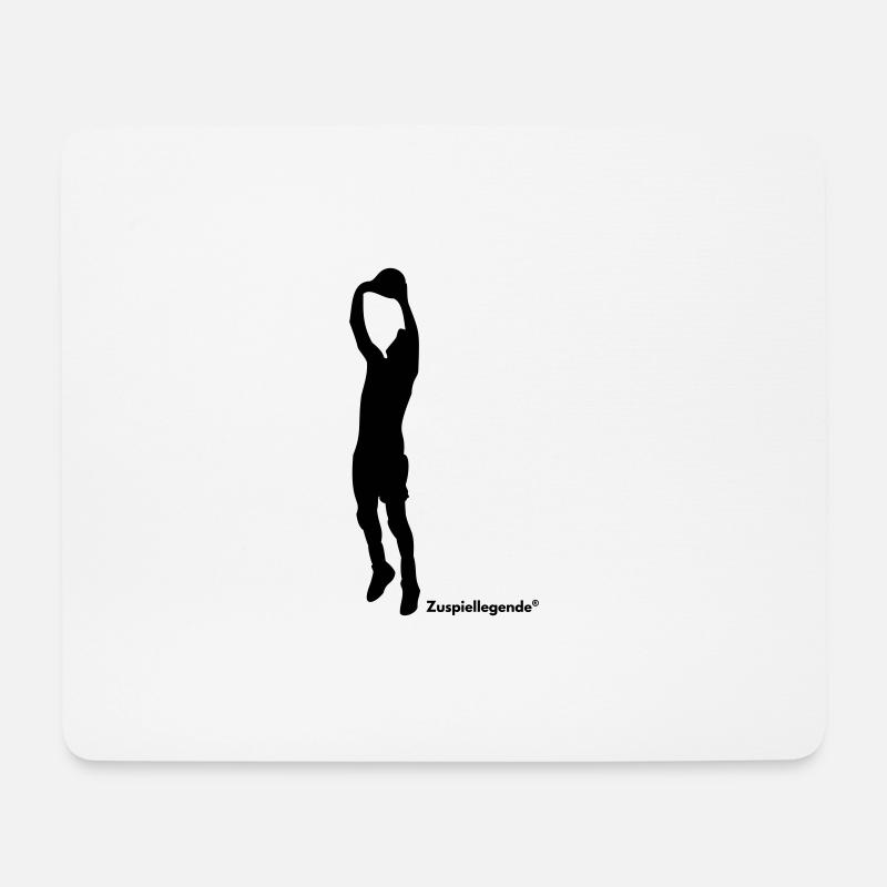 Zuspiellegende - Mousepad (Querformat) - Weiß