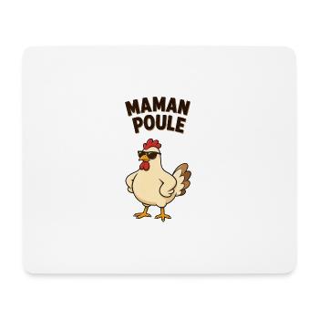 Maman poule  - Tapis de souris (format paysage) - blanc - Devant