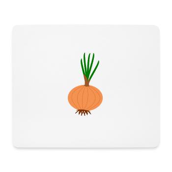 zwiebeln onion halloween gemuese vegetables29 - Mousepad (Querformat) - Weiß - Vorne