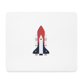 Rocket space gift idea - Mouse Pad (horizontal) - white - Front