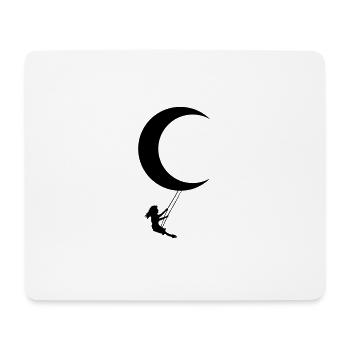 moon swing - Mouse Pad (horizontal) - white - Front