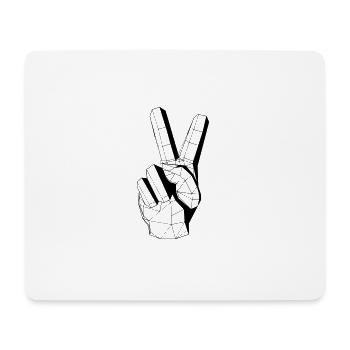 Peace - Mouse Pad (horizontal) - white - Front