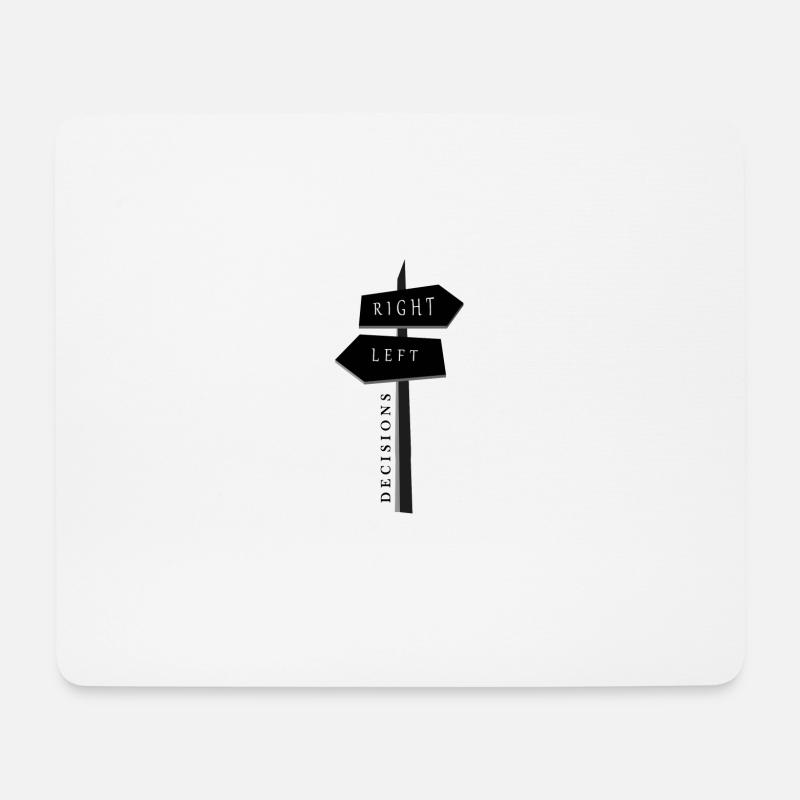 Wegweiser Design - Mousepad (Querformat) - Weiß