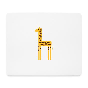 girafe 2 - Tapis de souris (format paysage) - blanc - Devant