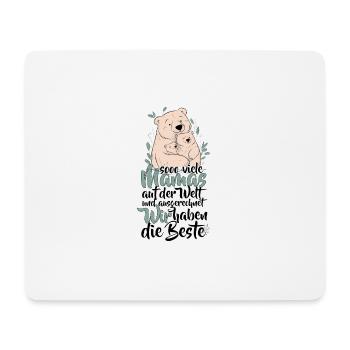 So viele Mamas auf der Welt Muttertag Geschenk - Mousepad (Querformat) - Weiß - Vorne