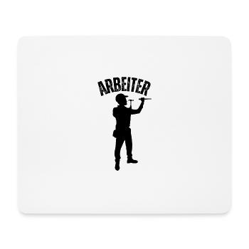 Arbeiter - Mousepad (Querformat) - Weiß - Vorne